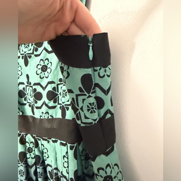 Apt. 9 Black and Blue Floral Midi Dress - Picture 2 of 3